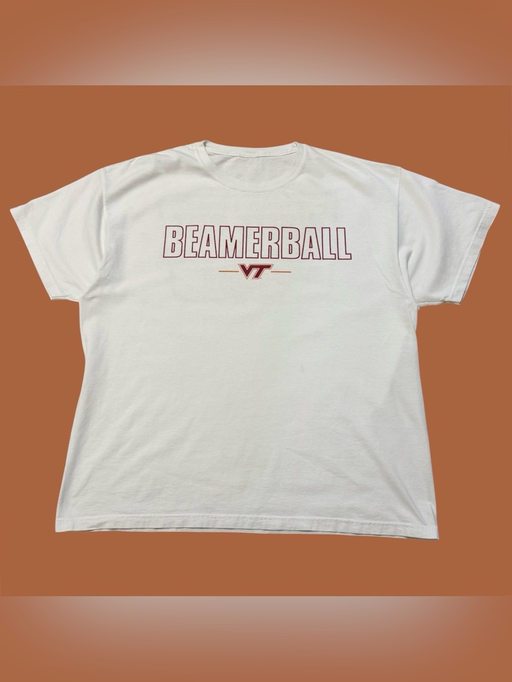 NCAA 2011 Virginia Tech Hokies vs Arkansas State “Beamerball” White Out Tee